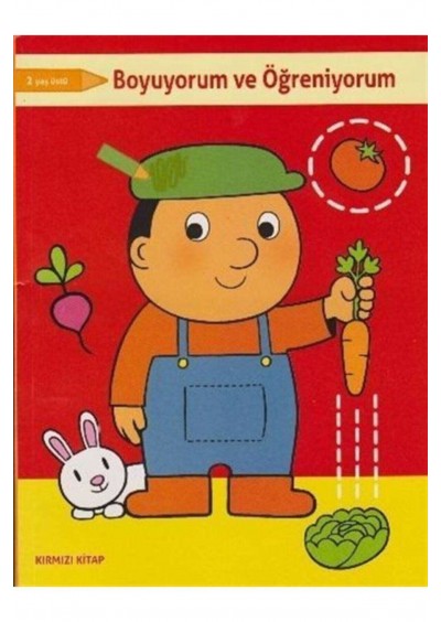 Parıltı Yayınları Boyuyorum ve Öğreniyorum Kırmızı Kitap 2 Yaş+