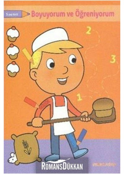 Parıltı Yayıncılık Boyuyorum Öğreniyorum Turuncu Kitap