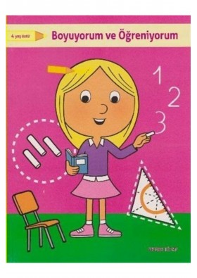 Parıltı Yayıncılık Boyuyorum Ve Öğreniyorum Pembe Kitap 4 Yaş+