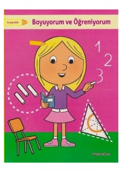 Parıltı Yayıncılık Boyuyorum Ve Öğreniyorum Pembe Kitap 4 Yaş+