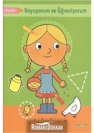 Parıltı Yayıncılık Boyuyorum Öğreniyorum - Yeşil Kitap