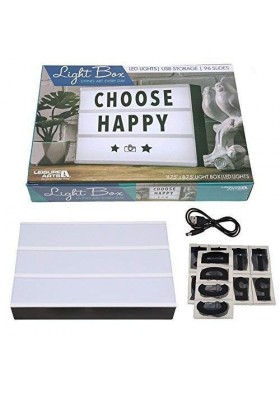 Choose Happy 11.75”x8.75” Linht Box Led Lights