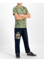 Rolypoly Erkek Çocuk Haki Kısa Kol Pijama Takımı Rp1654