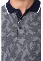 NetWork Polo Yaka Jakarlı Lacivert Tshirt 1067647