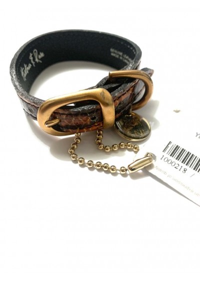 Hartman & Rose Yılan Derisi Taba Tasma Size 20