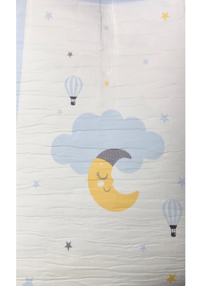 Dofe Kids Çocuk Odası Halı Bulut ve Ay Desenli 115x200cm