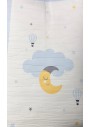 Dofe Kids Çocuk Odası Halı Bulut ve Ay Desenli 115x200cm