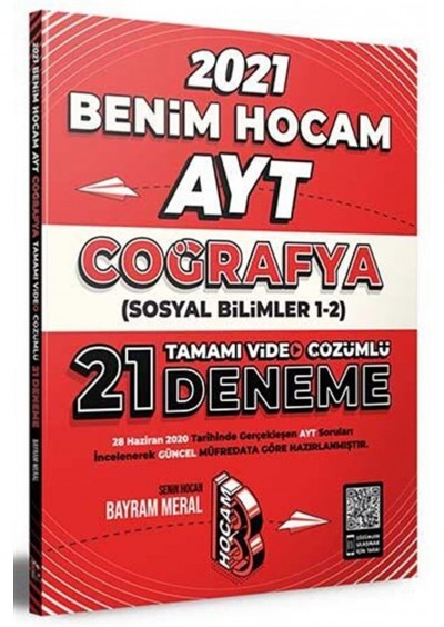 Benim Hocam Yayınevi 2021 Ayt Coğrafya Vid.çöz Deneme