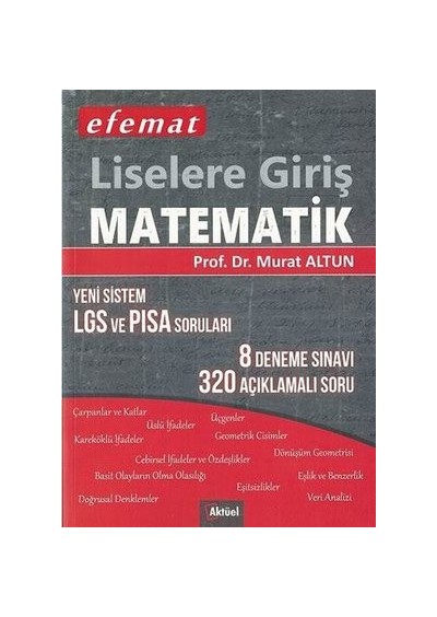 Efemat Liselere Giriş Matematik  - Aktüel Yayınları