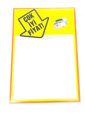 A5 U Fiyat Etiketi Cebi (Çok İyi Fiyat) Oklu Turuncu