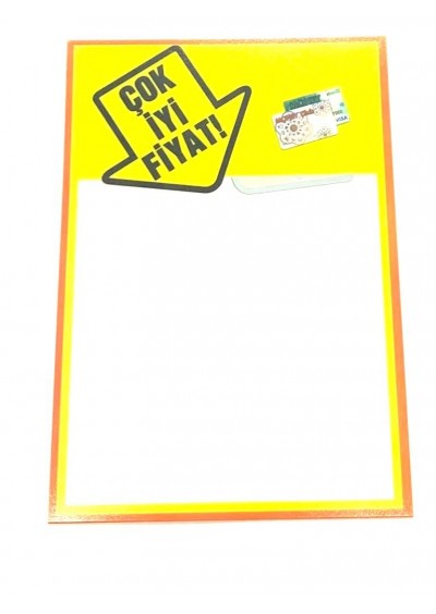 A5 U Fiyat Etiketi Cebi (Çok İyi Fiyat) Oklu Turuncu