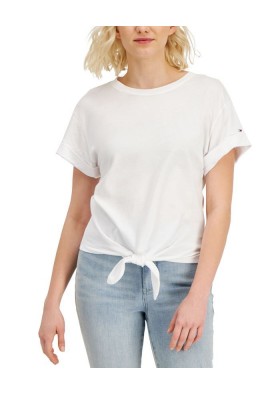 Tommy Hilfiger Beyaz Kadın Tişört J9FH0101