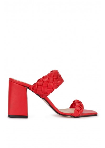 Sole Sisters SS0Y0289 Topuklu Kadın Terlik Kırmızı - Eısa