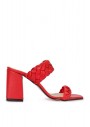 Sole Sisters SS0Y0289 Topuklu Kadın Terlik Kırmızı - Eısa