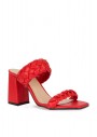 Sole Sisters SS0Y0289 Topuklu Kadın Terlik Kırmızı - Eısa