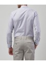 Altınyıldız Classics Erkek Lacivert-beyaz Tailored Slim Fit Desenli Gömlek 4A2020100032