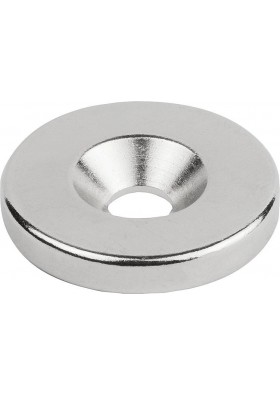 Delikli Neodyum Mıknatıs Çap 18mm