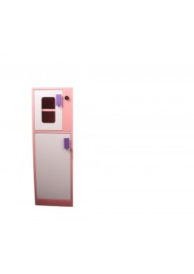 Mobsan Ahşap Pembe Çocuk Oyun Buzdolabı 75x25x30 cm