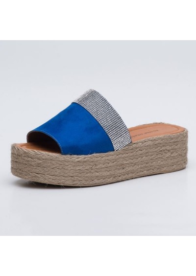 Black Rouge Kadın Terlik Saks Süet