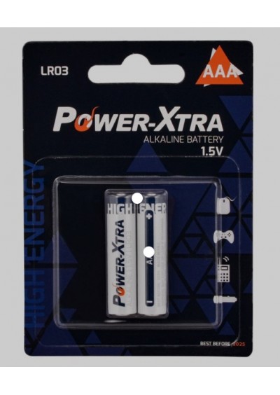 Power-Xtra LR03/AAA Size Alkaline Pil - 4Lü Blister