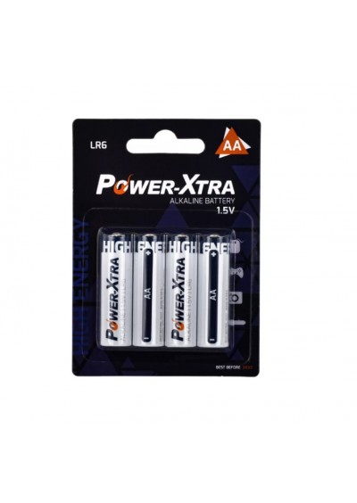 Power-Xtra LR06/AA Size Alkaline Pil - 4lü Blister