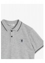 Koton Erkek Çocuk Gri Polo Yaka T-Shirt 0YKB16287OK