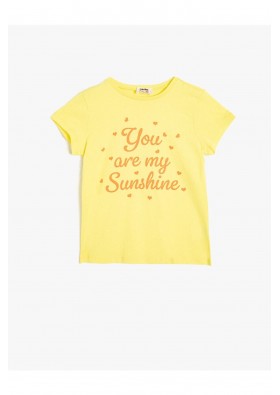 Koton Sarı Kız Çocuk T-Shirt 0YKG17434OK