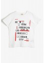 Koton Erkek Çocuk Ekru Yazili Baskılı T-Shirt 0YKB16271OK