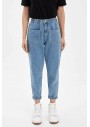 Defacto Kadın Mavi Kot Baggy Fit Jean Pantolon L7754AZ.20SP.NM39