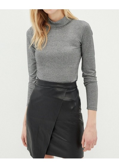 Koton Kadın Gümüş T-Shirt 7YAK18620PK