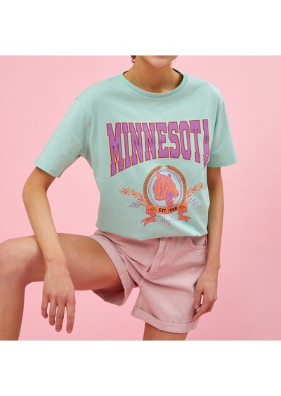 Koton Kadın Mınt T-Shirt 1YAL18985IK