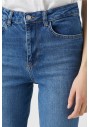 Koton Kadın Orta Indıgo Jeans 1YAK47578MD