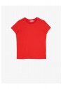 Koton Kız Çocuk Kırmızı Bisiklet Yaka T-Shirt 0YKG17590OK