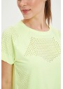 Defacto Kadın Sarı Desenli Kısa Kollu T-shirt L5505AZ