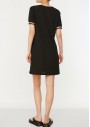 TRENDYOLMİLLA Siyah Şerit Detaylı Örme Elbise TWOSS19FV0107