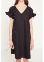 Koton Kadın Siyah Elbise 7YAF80120GW