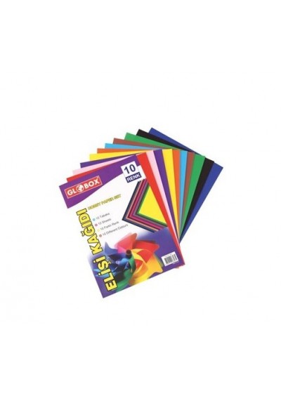 Globox  10 Renk Elişi Kağıdı A4 6803