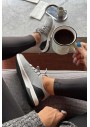 Bambi Gri Triko Kadın Sneaker K01986154482