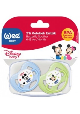 Wee Baby Disney Mickey & Minnie – 2’li Kelebek Emzik No:2