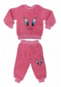 Unisex Çocuk Pelüş Pijama Takımı