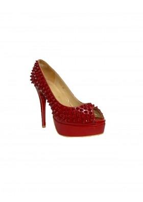 Christian Louboutin Kadın Kırmızı Topuklu Ayakkabı