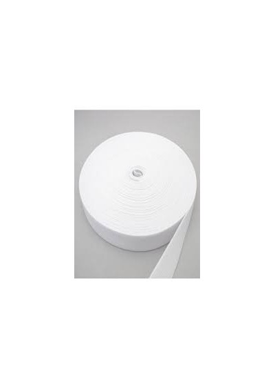 Örme Düz Gipeli Beyaz Yassı Geniş Lastik 2,5cm 928 Metre