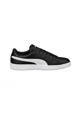 Puma Smash Buck V2  Siyah Beyaz Kadın Deri Sneaker 36521504