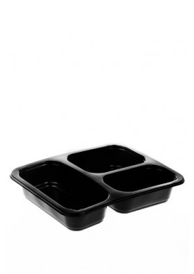 Folyoterm 3 Bölmeli Kapaksız Gıda Kabı 50 Adet