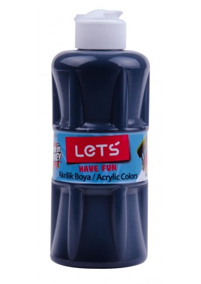 Lets Akrilik Boya 250 Ml Siyah L5709