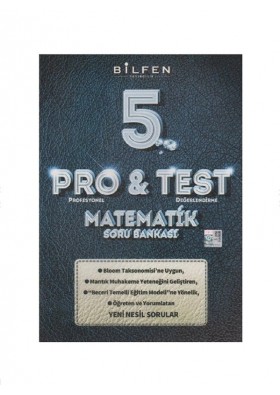 Bilfen Yayıncılık 5. Sınıf Pro Test Matematik Soru Bankası