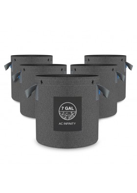 AC INFINITY AC-PFP7 AĞIR HİZMET BEZ KAPLARI, 7 GALON, 5'Lİ PAKET