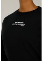 Kinetix Sn636 Lısa Gathered Sweat Siyah Kadın Sweatshirt