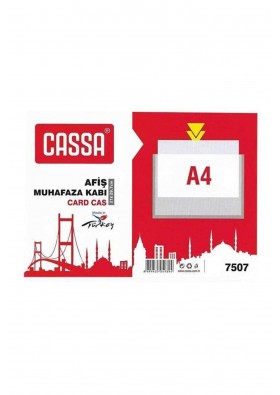 Cassa 7507 Afiş Muhafaza Kabı A4 1 Adet DKM31982