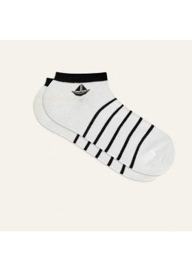 Mudo Kadın Çizgili Yelken Desenli Patik Çorap 1231889001